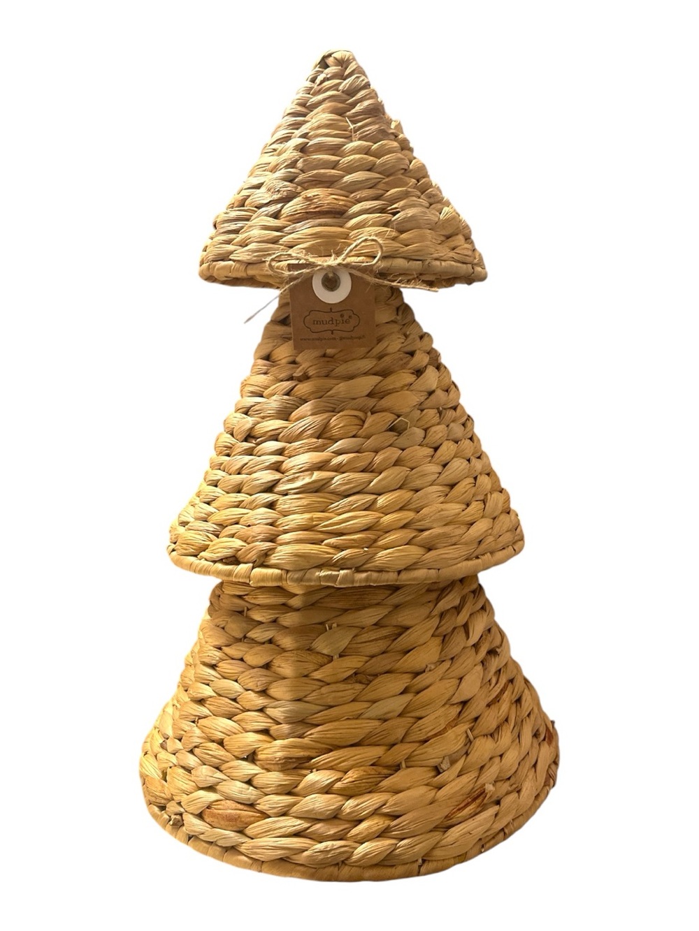 Mud Pie Natural Tan Handwoven Tree Accent